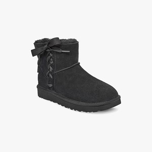 Ugg Classic Lace Mini Women Classic Boots Black (0653WXGDO)